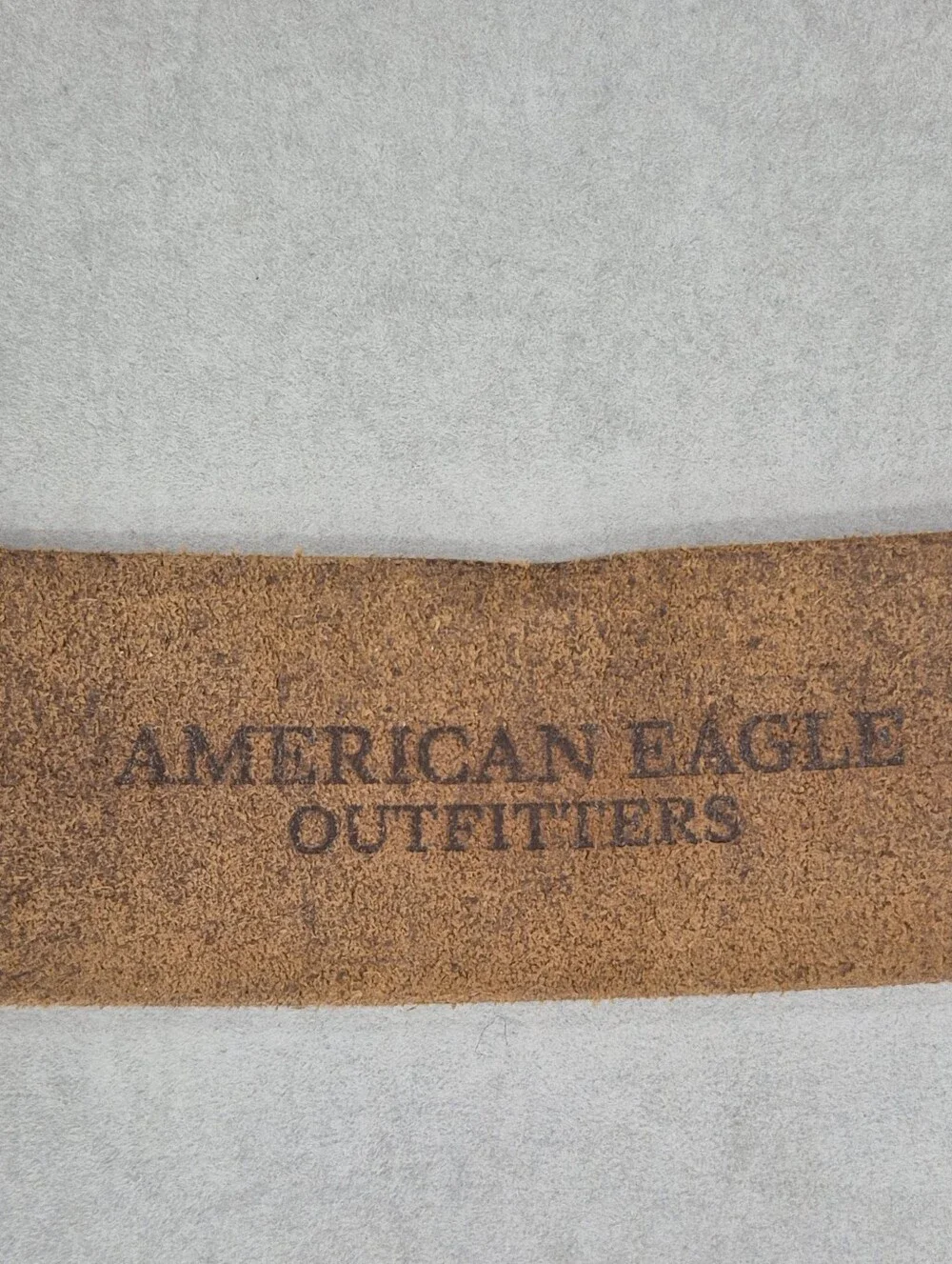 American Eagle Outfitters belt men's 34 brown leather distressed finish casual
